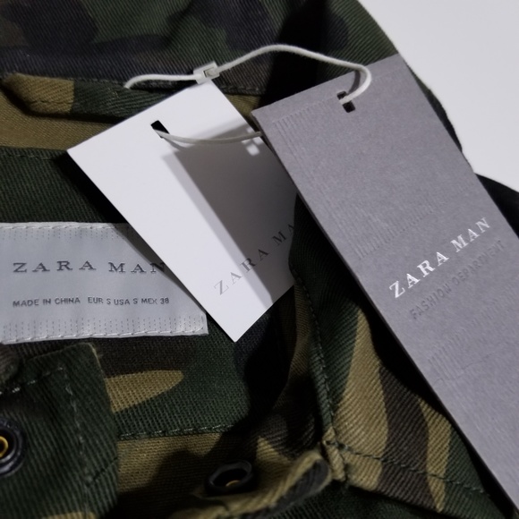 Zara Man Denim Camo Jacket - Picture 4 of 7